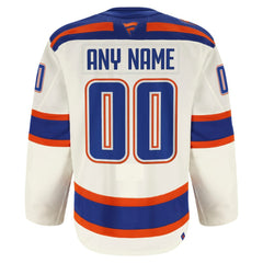 Edmonton Oilers Fanatics Alternate Authentic Pro Custom Jersey Light Beige