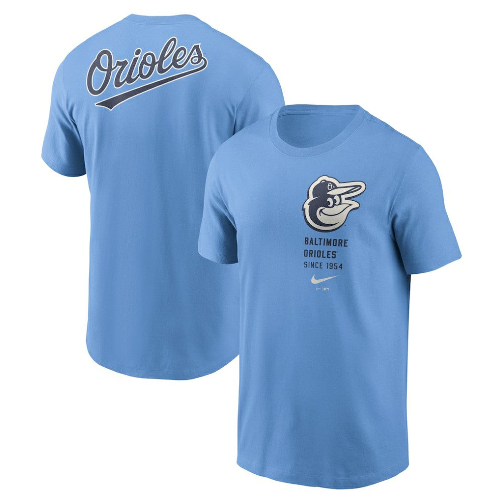 Baltimore Orioles Record Shattered T-Shirt Light Blue | Nike