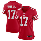 Jordan Watkins San Francisco 49ers Women's Team Game Jersey - Scarlet