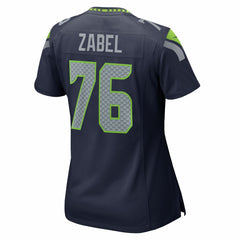 Grey Zabel Seattle Seahawks Women's Team Game Jersey - College Navy