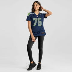 Grey Zabel Seattle Seahawks Women's Team Game Jersey - College Navy