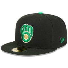 Milwaukee Brewers 2026 St. Patrick's Day 59FIFTY Fitted Hat Black | New Era