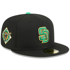 San Diego Padres 2026 St. Patrick's Day 59FIFTY Fitted Hat Black | New Era