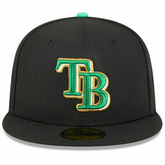 Tampa Bay Rays 2026 St. Patrick's Day 59FIFTY Fitted Hat Black | New Era