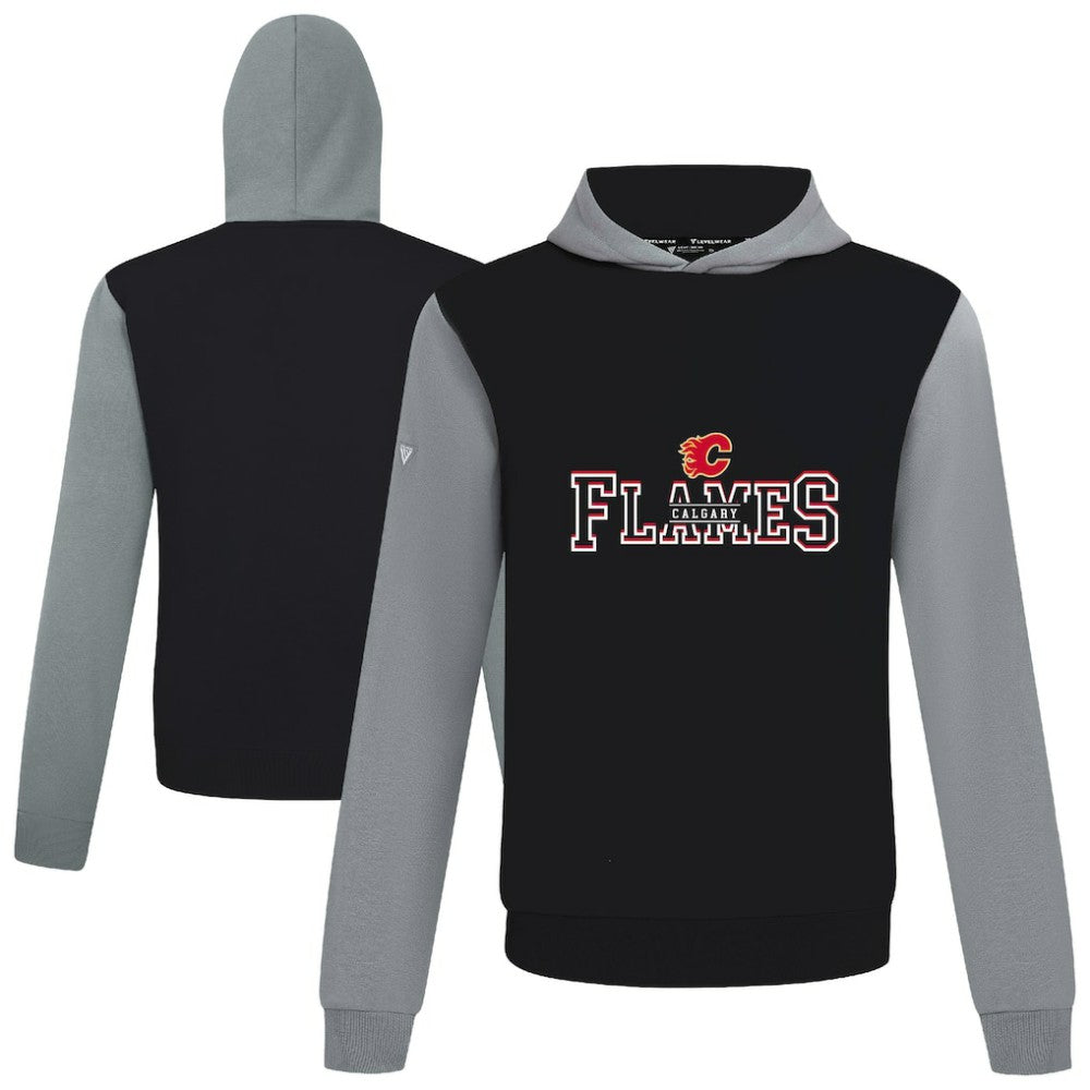 Calgary Flames Levelwear Ultimate Journey Pullover Hoodie Black/Gray