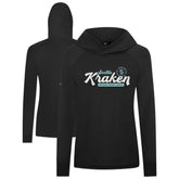 Seattle Kraken Levelwear Women's Slender Monument Raglan Pullover Hoodie Black