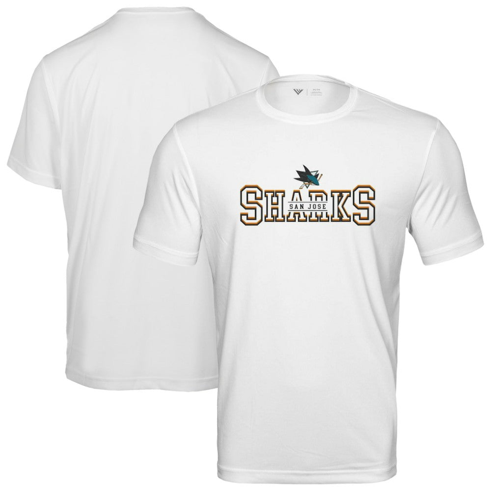 San Jose Sharks Levelwear Anthem Journey Performance T-Shirt White