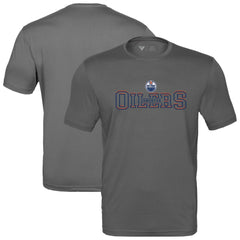 Edmonton Oilers Levelwear Anthem Journey Performance T-Shirt Charcoal
