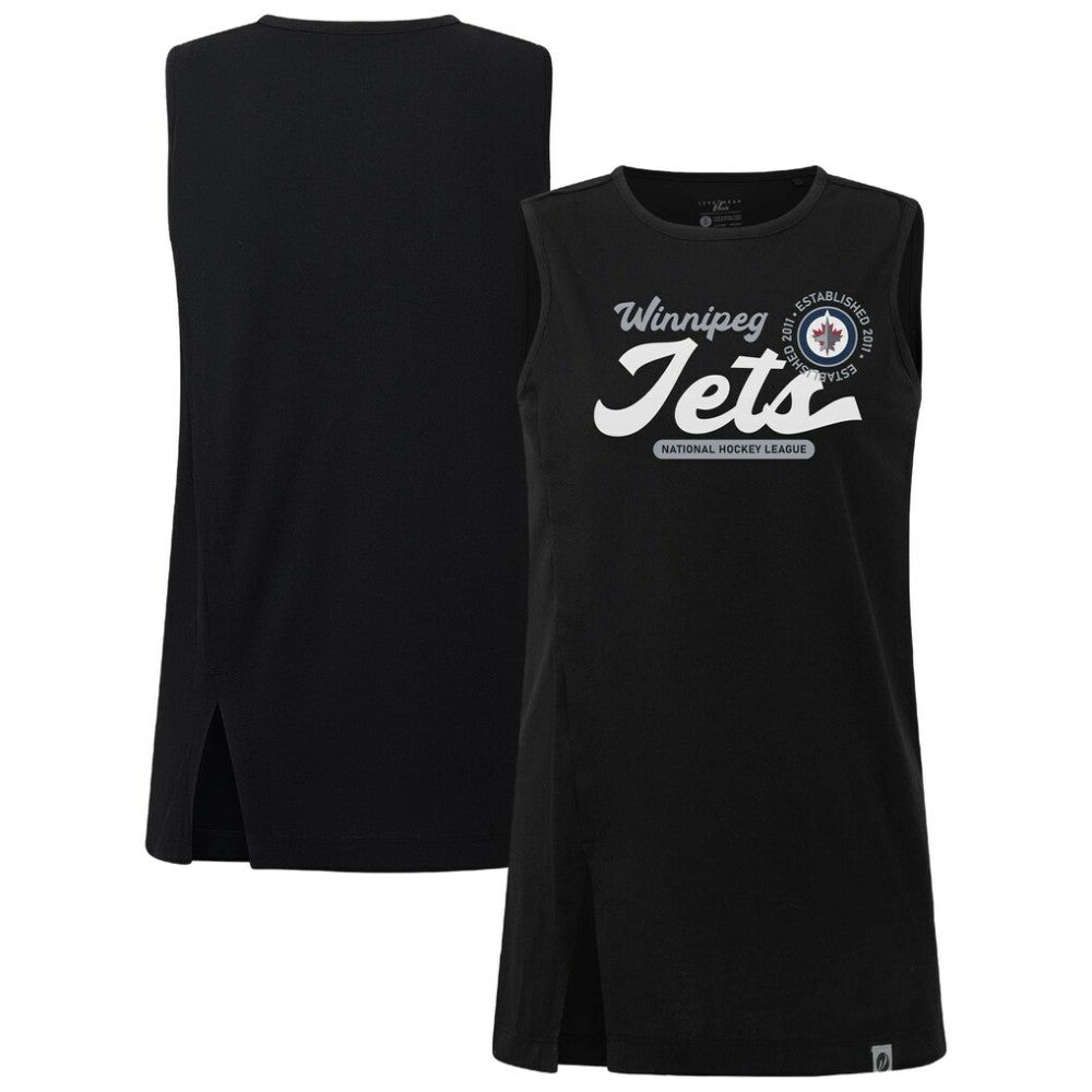 Winnipeg Jets Levelwear Women's Influx Monument Tank Top Black