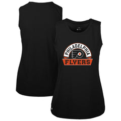 Philadelphia Flyers Levelwear Women's Macy Banner Arch Tank Top Black