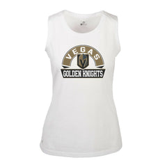 Vegas Golden Knights Levelwear Women's Macy Banner Arch Tank Top White
