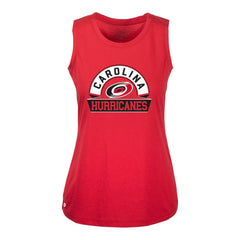 Carolina Hurricanes Levelwear Women's Macy Banner Arch Tank Top Red