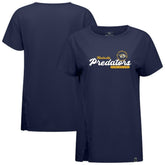 Nashville Predators Levelwear Women's Influx Monument T-Shirt Navy
