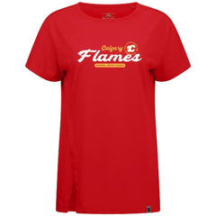 Calgary Flames Levelwear Women's Influx Monument T-Shirt Red
