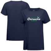 Vancouver Canucks Levelwear Women's Influx Monument T-Shirt Navy
