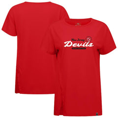 New Jersey Devils Levelwear Women's Influx Monument T-Shirt Red