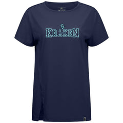 Seattle Kraken Levelwear Women's Influx Journey T-Shirt Deep Sea Blue