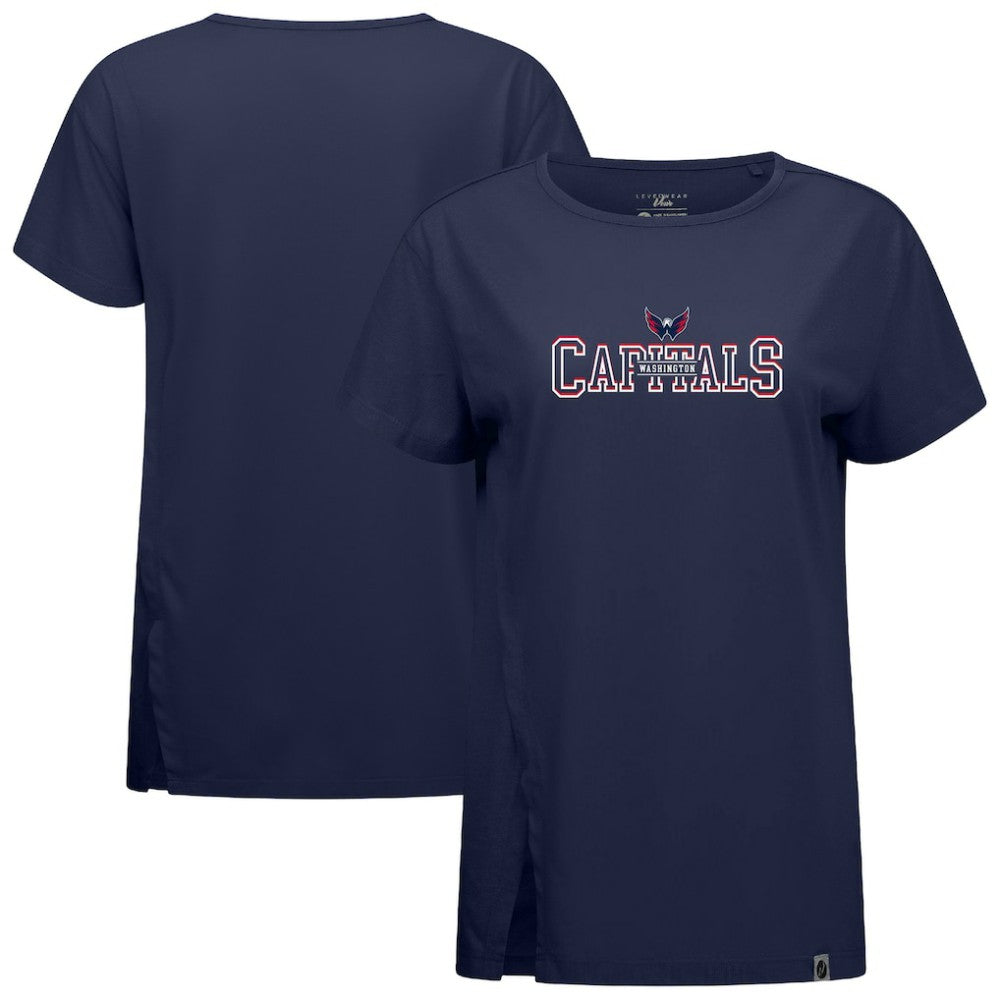 Washington Capitals Levelwear Women's Influx Journey T-Shirt Navy