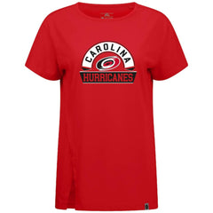 Carolina Hurricanes Levelwear Women's Influx Banner Arch T-Shirt Red