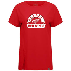 Detroit Red Wings Levelwear Women's Influx Banner Arch T-Shirt Red