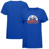 New York Islanders Levelwear Women's Influx Banner Arch T-Shirt Royal