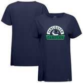 Vancouver Canucks Levelwear Women's Influx Banner Arch T-Shirt Navy