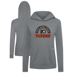 Philadelphia Flyers Levelwear Women's Relay Banner Arch Pullover Hoodie Gray