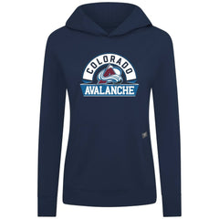 Colorado Avalanche Levelwear Women's Relay Banner Arch Pullover Hoodie Navy