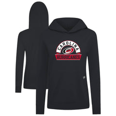 Carolina Hurricanes Levelwear Women's Relay Banner Arch Pullover Hoodie Black