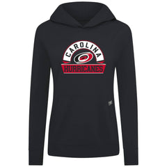 Carolina Hurricanes Levelwear Women's Relay Banner Arch Pullover Hoodie Black