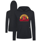 Calgary Flames Levelwear Women's Relay Banner Arch Pullover Hoodie Black