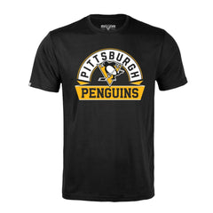Pittsburgh Penguins Levelwear Richmond Banner Arch T-Shirt Black