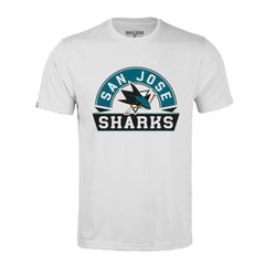 San Jose Sharks Levelwear Richmond Banner Arch T-Shirt White
