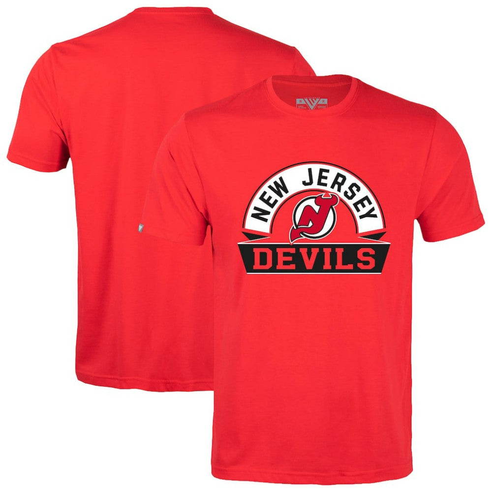 New Jersey Devils Levelwear Richmond Banner Arch T-Shirt Red
