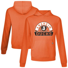 Anaheim Ducks Levelwear Relay Banner Arch Pullover Hoodie Orange
