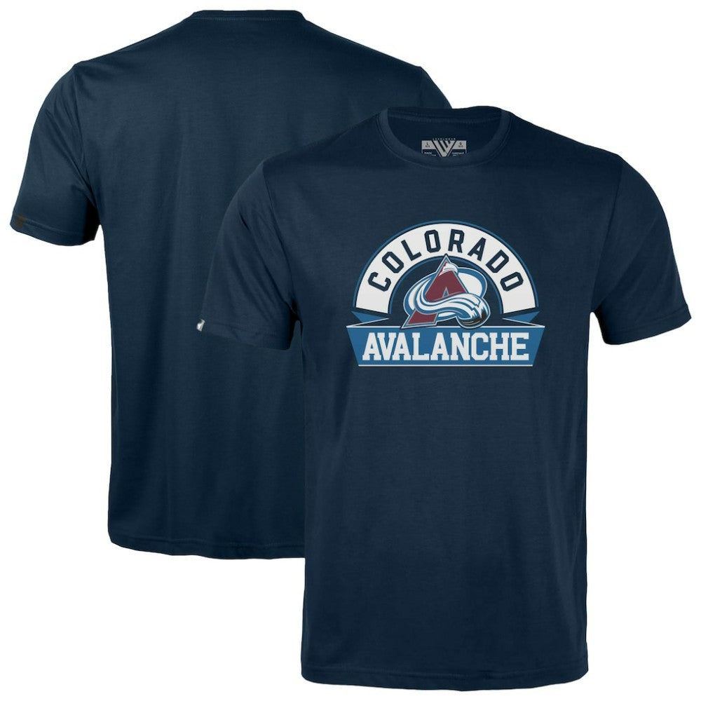 Colorado Avalanche Levelwear Youth Little Richmond Banner Arch T-Shirt Navy