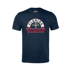 Florida Panthers Levelwear Youth Little Richmond Banner Arch T-Shirt Navy