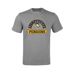 Pittsburgh Penguins Levelwear Youth Little Richmond Banner Arch T-Shirt Gray