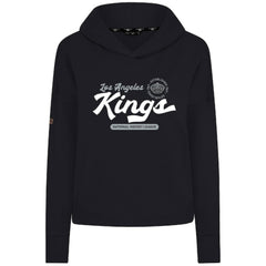 Los Angeles Kings Levelwear Women's Sweet Monument Tri-Blend Cropped Pullover Hoodie Black