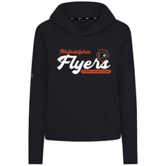 Philadelphia Flyers Levelwear Women's Sweet Monument Tri-Blend Cropped Pullover Hoodie Black