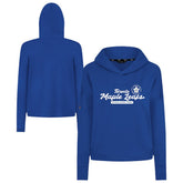 Toronto Maple Leafs Levelwear Women's Sweet Monument Tri-Blend Cropped Pullover Hoodie Royal