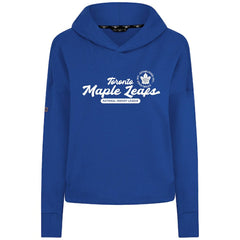 Toronto Maple Leafs Levelwear Women's Sweet Monument Tri-Blend Cropped Pullover Hoodie Royal