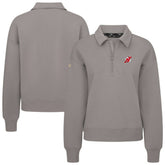 New Jersey Devils Levelwear Women's Canmore Quarter-Zip Pullover Gray