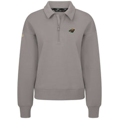 Minnesota Wild Levelwear Women's Canmore Quarter-Zip Pullover Gray