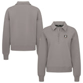 Anaheim Ducks Levelwear Women's Canmore Quarter-Zip Pullover Gray