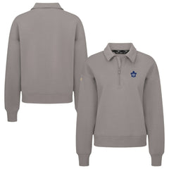 Toronto Maple Leafs Levelwear Women's Canmore Quarter-Zip Pullover Gray