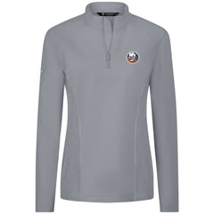 New York Islanders Levelwear Women's Upright Quarter-Zip Pullover Gray