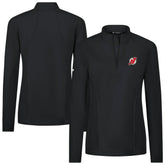 New Jersey Devils Levelwear Women's Upright Quarter-Zip Pullover Black