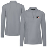 Philadelphia Flyers Levelwear Women's Upright Quarter-Zip Pullover Gray