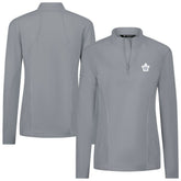 Toronto Maple Leafs Levelwear Women's Upright Quarter-Zip Pullover Gray
